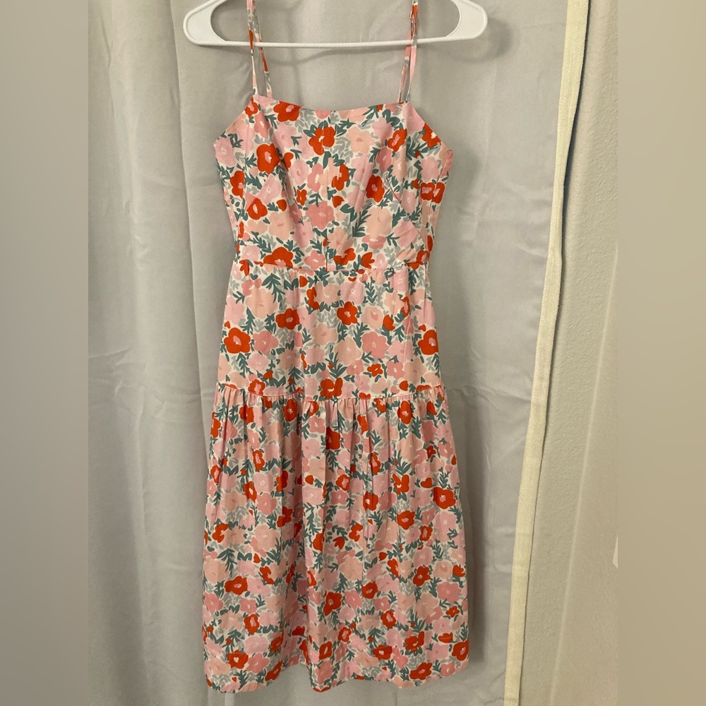 Free assembly flower midi dress
